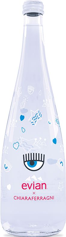EVIAN x CHIARA FERRAGNI water bottle 2017/2018 NEW & SEALED 