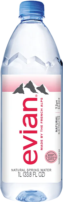 evian® 1 Liter Bottle