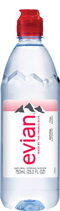 evian Natural Spring Water 330 mL/11.2 Fl Oz (Pack of 24) Mini-Bottles,  Naturally Filtered Spring Water Small Water Bottles