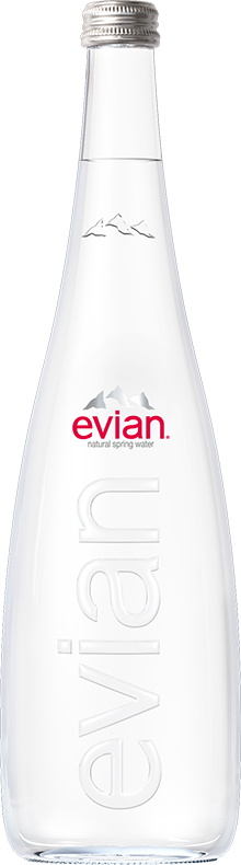 evian® Glass Bottle 750 mL