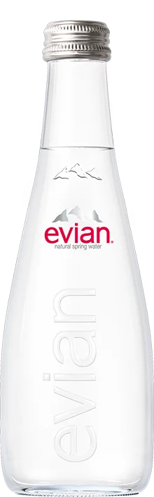 evian® Water Glass Bottle 330 mL