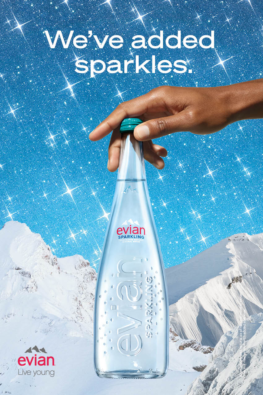 Evian sparkling