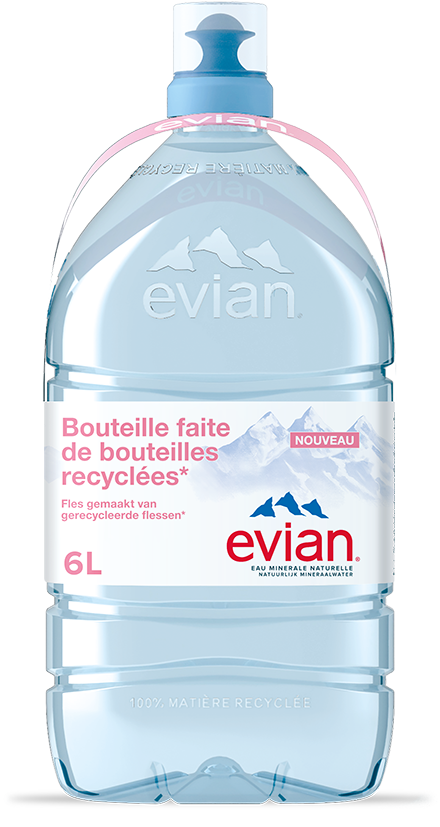 Fontaine eau minérale Evian bouteille 6 L sur