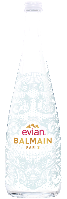 Bottiglia Evian Balmain