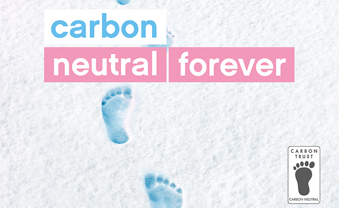 Unsere Geschichte CO2 neutral evian Kampagne 