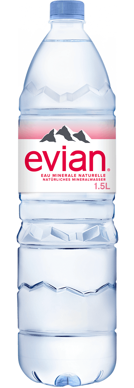 Unsere Wasserflasche Everyday evian natürliches Mineralwasser 150cl 