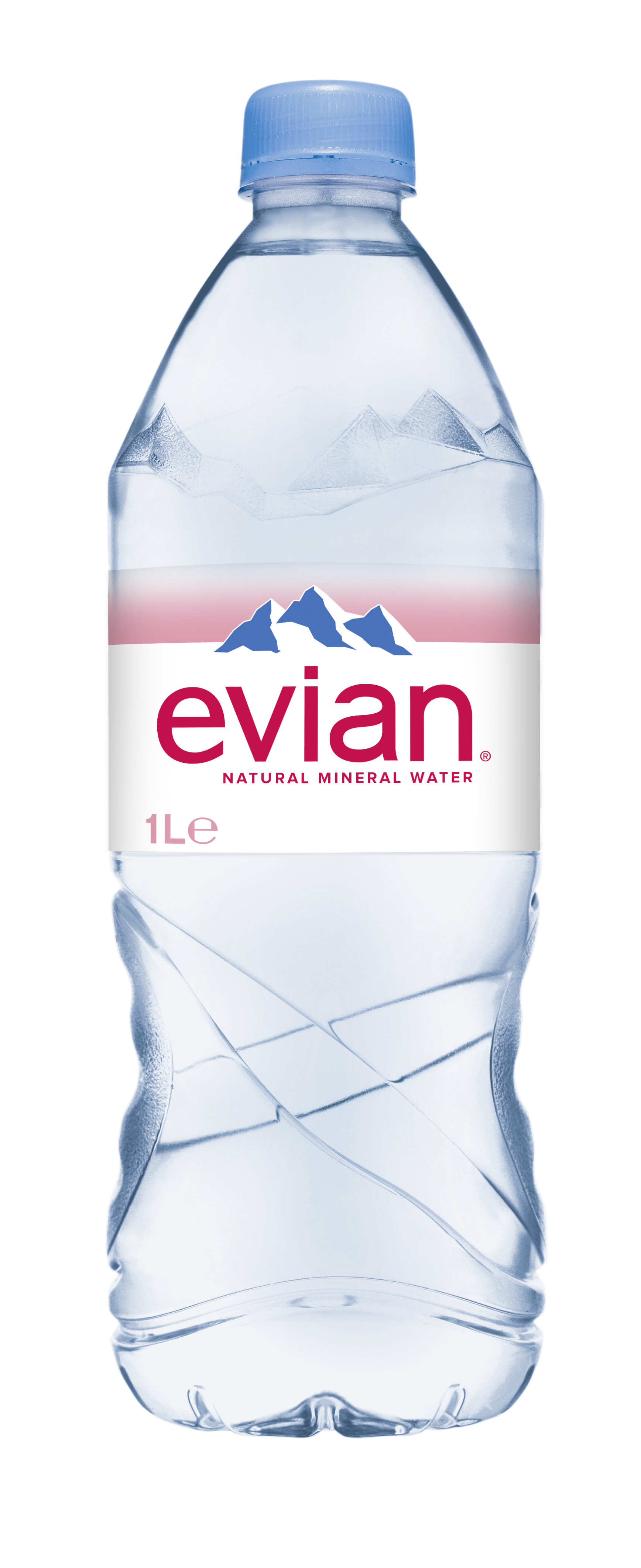 evian natürliches Mineralwasser in 1L PET-Einwegpfandflasche - Evian