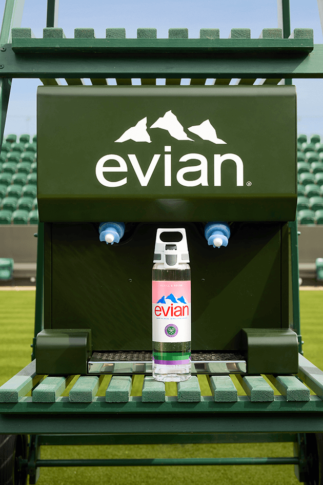 Our Sustainability Commitments at Wimbledon evian® evian Natural