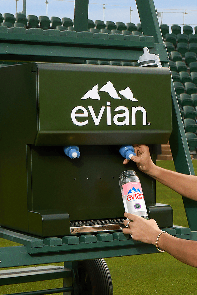 Our Sustainability Commitments at Wimbledon evian® evian Natural