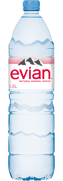 Bouteille d'eau minérale Evian - 1,5 L pas cher