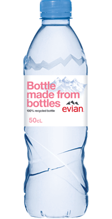 EVIAN Bouteille plastique d'eau 50 cl minérale plate