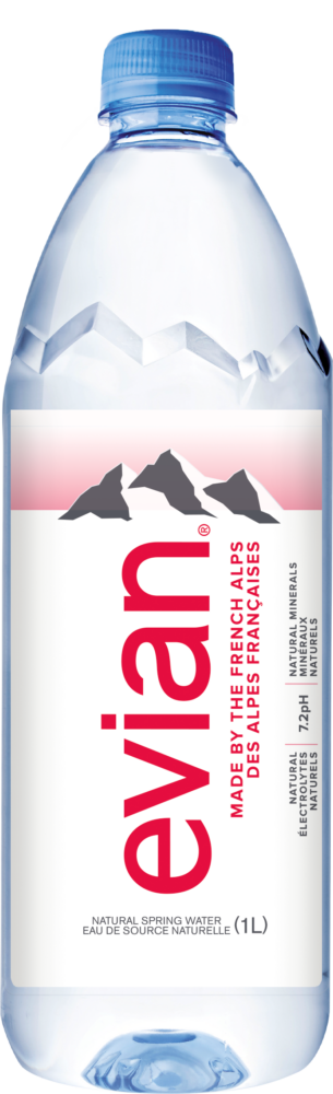 Eau plate 750 ml - Bouteille d'eau en Verre - Evian