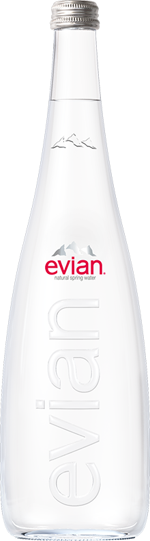 Notre eau minérale evian au format 50cL en verre - Evian